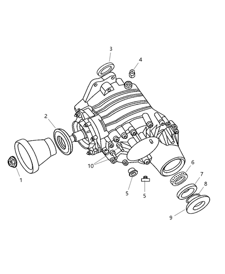 2005 Chrysler Pacifica Seal Output Diagram for 5134903AA