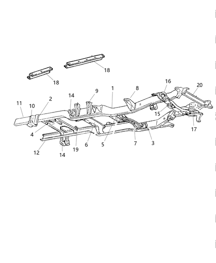 1998 Dodge Ram 1500 Regular Cab Frame Diagram
