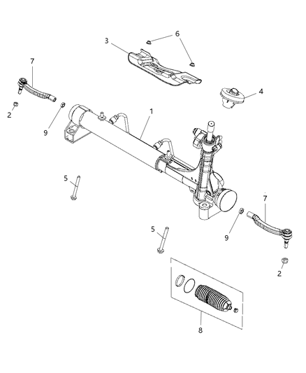 2017 Ram ProMaster 2500 Steering Gear, Rack And Pinion Diagram