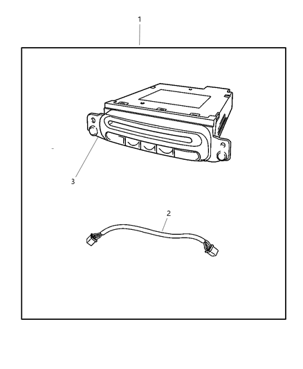 2004 Dodge Caravan Player Kit - CD Changer - 6 Disc Diagram