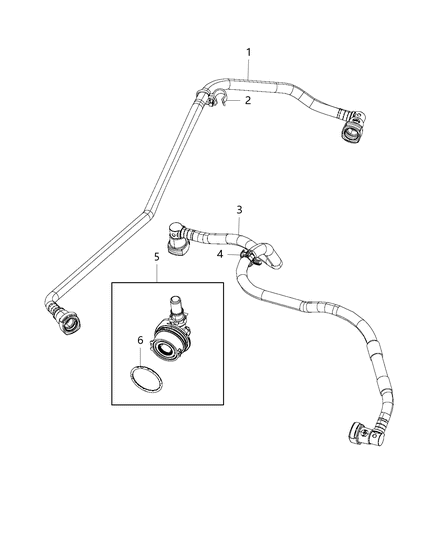 2019 Jeep Wrangler Crankcase Ventilation Diagram 5 - Thumbnail