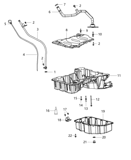 2021 Ram 1500 Bracket Diagram for 68490046AA