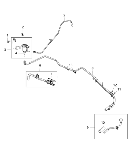 2016 Ram 3500 Pickup Emission Control Vacuum Harness Diagram