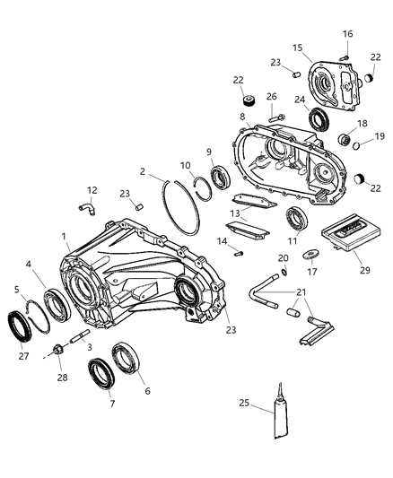 2008 Jeep Commander Case & Related Parts Diagram 2 - Thumbnail