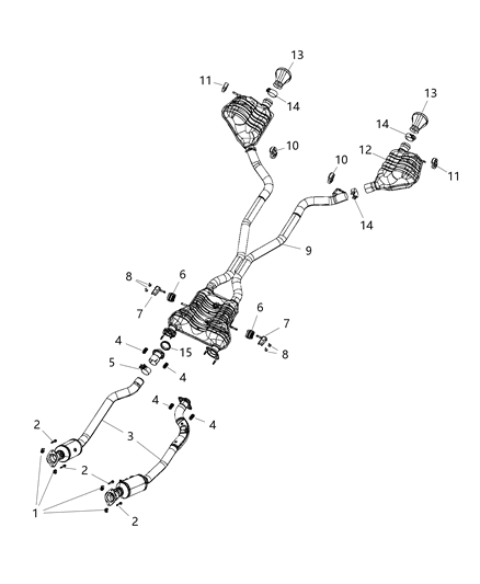2020 Dodge Durango Exhaust System Diagram 2 - Thumbnail