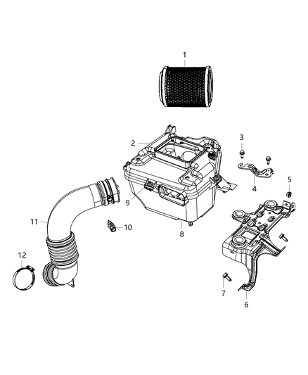 2011 Jeep Compass Air Cleaner Diagram 2 - Thumbnail