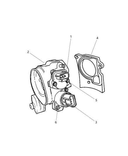 2001 Chrysler Prowler Motor A.I.S. Diagram for 4861035AC