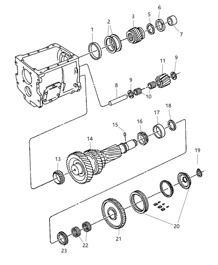 2005 Dodge Ram 2500 Nut And Washer Package Diagram for 5013887AA