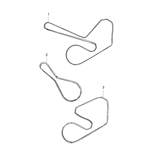 2021 Jeep Wrangler Belts, Serpentine & V-Belts Diagram 1 - Thumbnail