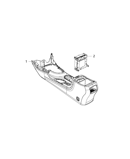 2013 Dodge Dart Player DVD - Single Play Diagram for 5091057AD
