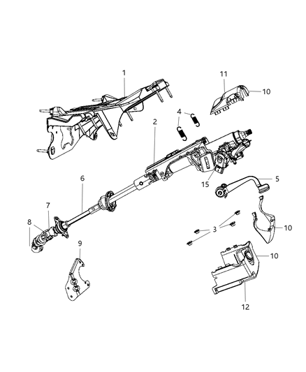 2011 Jeep Liberty Mount Ring Diagram for 68054818AC