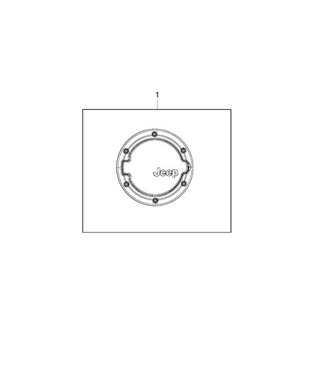 2017 Jeep Wrangler Hardware Kit Attachment Diagram for 68028580AA