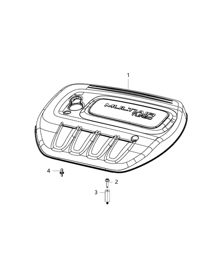 2013 Dodge Dart Cover Engine Diagram for 4627270AE