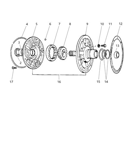 1997 Jeep Grand Cherokee Oil Pump With Reaction Shaft Diagram 2 - Thumbnail