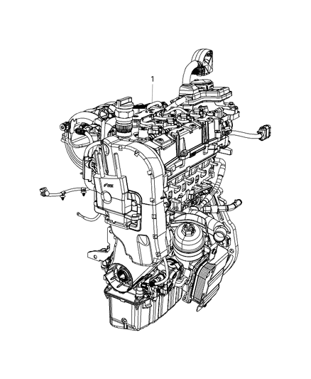 2018 Jeep Compass Engine Assembly And Service Long Block Diagram 1 - Thumbnail