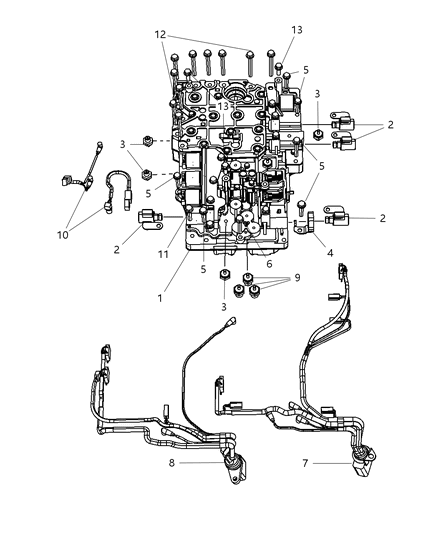 2011 Ram 3500 Cab Chassis Valve Body Diagram