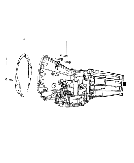 2008 Dodge Durango Mounting Bolts Diagram 1 - Thumbnail