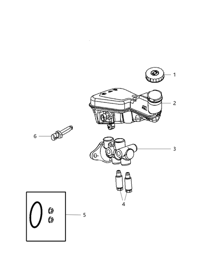 2007 Dodge Caliber Master Cylinder Diagram 1 - Thumbnail