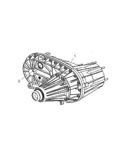 2007 Dodge Ram 3500 Cab Chassis Transfer Case Assembly And Identification Diagram 1 - Thumbnail