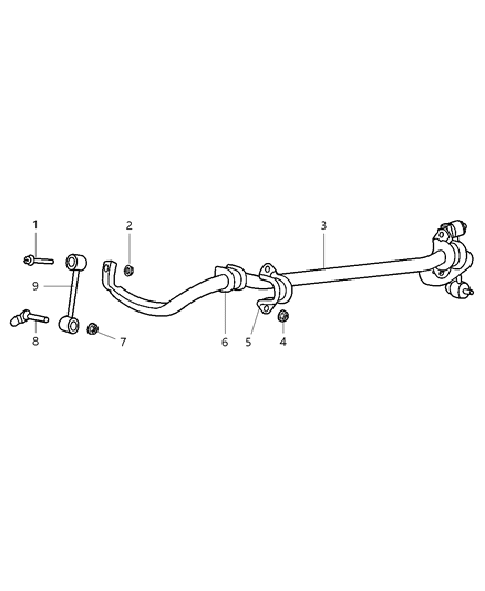 2003 Jeep Liberty Cushion Sway Eliminator Diagram for 52088778AA