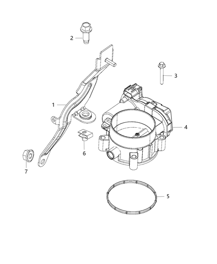 2015 Ram 3500 Cab Chassis Throttle Body Diagram 1 - Thumbnail