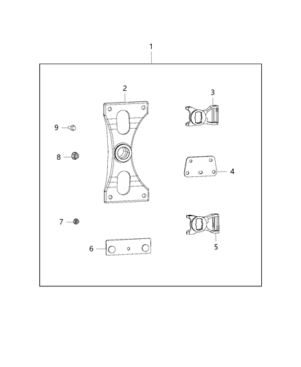 2015 Ram 2500 Receiver Kit - Trailer Tow Diagram 2 - Thumbnail