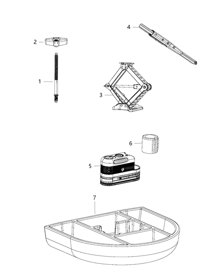 2015 Jeep Compass Extinguisher Fire Diagram for 55352848AB