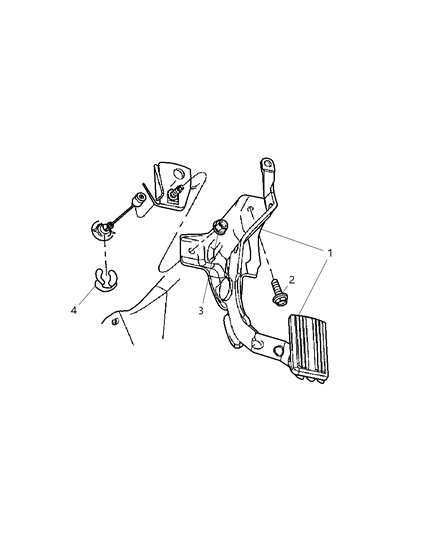 2007 Dodge Ram 1500 Accelerator Pedal Diagram