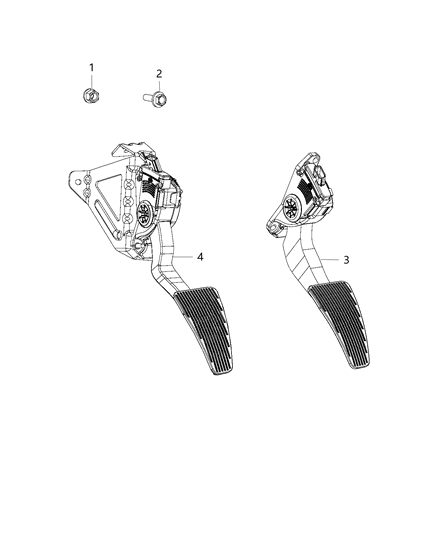2012 Ram 3500 Pickup Accelerator Pedal Diagram
