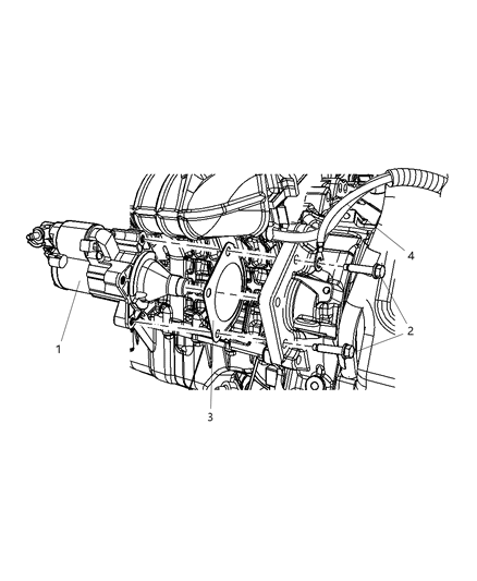 2010 Dodge Journey Starter & Related Parts Diagram 4 - Thumbnail