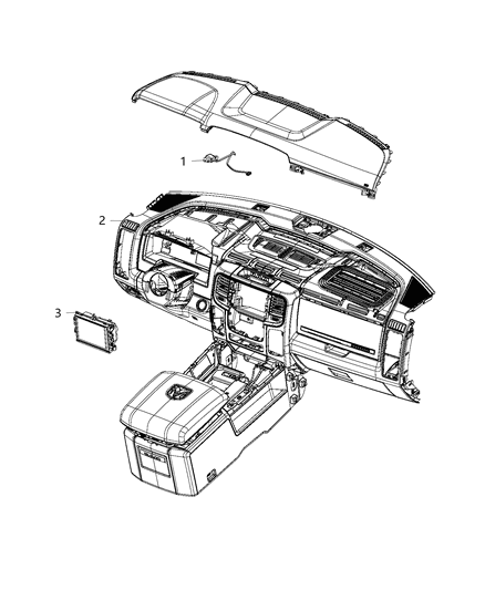 2019 Ram 1500 Classic System, Navigation Diagram