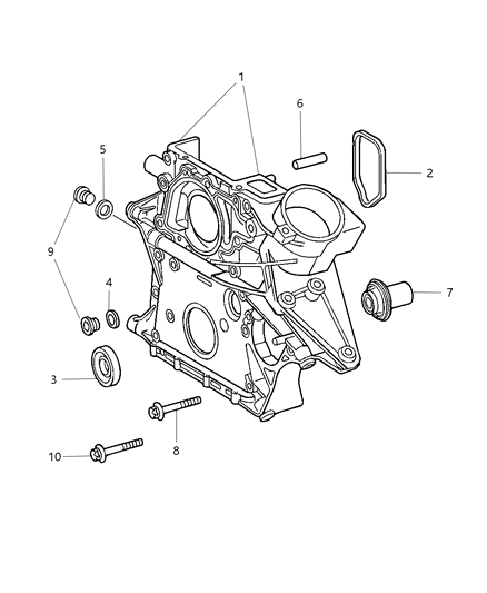 2009 Chrysler PT Cruiser Timing System Diagram 1 - Thumbnail
