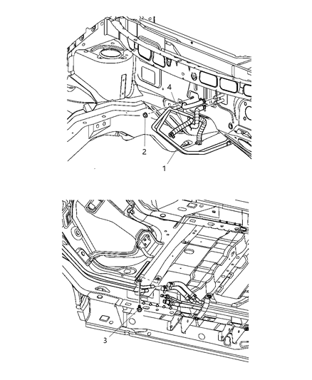 2004 Dodge Caravan Plumbing - Heater Diagram 2 - Thumbnail