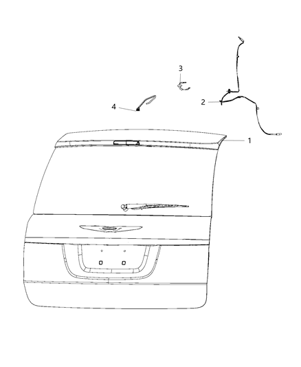 2015 Ram C/V Washer System Rear Diagram
