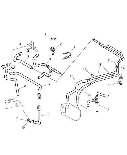 2006 Dodge Sprinter 3500 Plumbing - Heater Diagram 2 - Thumbnail