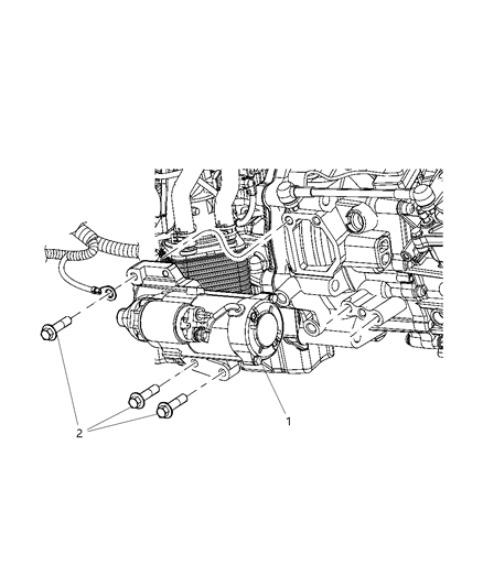 2009 Dodge Journey Starter & Related Parts Diagram 2 - Thumbnail