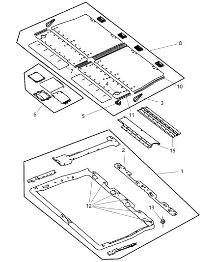 2005 Dodge Grand Caravan Fold Flat Hardware - Quad Seat Diagram 2 - Thumbnail