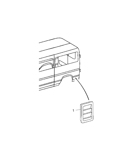 2004 Dodge Sprinter 3500 Ventilation Flap Diagram 2 - Thumbnail