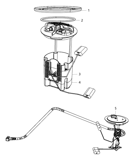 2011 Jeep Grand Cherokee Module Kit Level Unit Diagram for 5145590AA