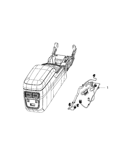 2020 Dodge Charger Wiring - Console Diagram 1 - Thumbnail