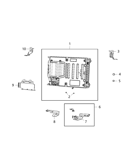 2020 Ram 1500 New Style Related Parts, Hybrid Battery Diagram 1 - Thumbnail