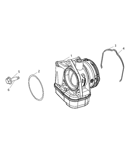 2009 Dodge Caliber Throttle Body Diagram 1 - Thumbnail