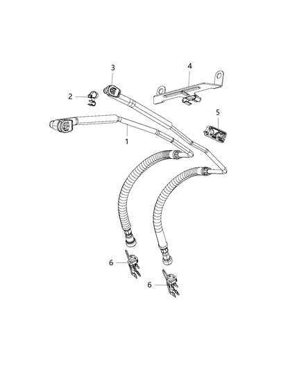 2014 Ram 2500 Fuel Lines, Front Diagram 3 - Thumbnail