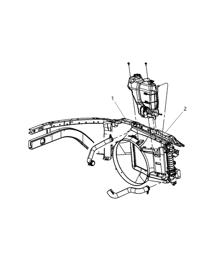 2008 Dodge Ram 3500 Cab Chassis Core Support Diagram
