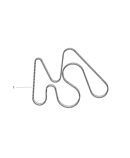 2008 Dodge Ram 3500 Cab Chassis Belts, Serpentine & V-Belts Diagram 2 - Thumbnail