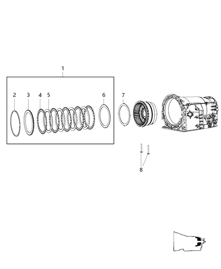 2016 Dodge Charger Disc Outer Diagram for 52108013AA
