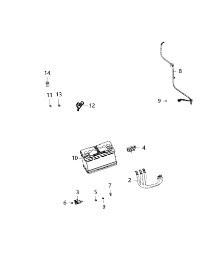 2020 Dodge Durango Wiring, Battery Diagram 2 - Thumbnail