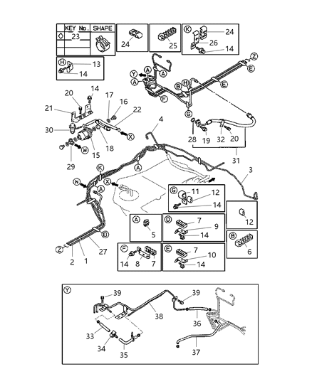 2000 Dodge Avenger Portion, Service Emission Testing Diagram for 4591090