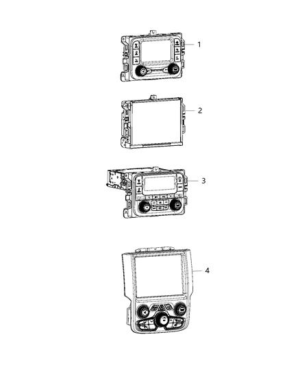 2018 Ram 4500 Radios & Center Stack Diagram