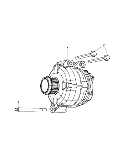 2011 Chrysler 300 Alternator & Related Parts Diagram 1 - Thumbnail